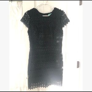 Black lace dress
